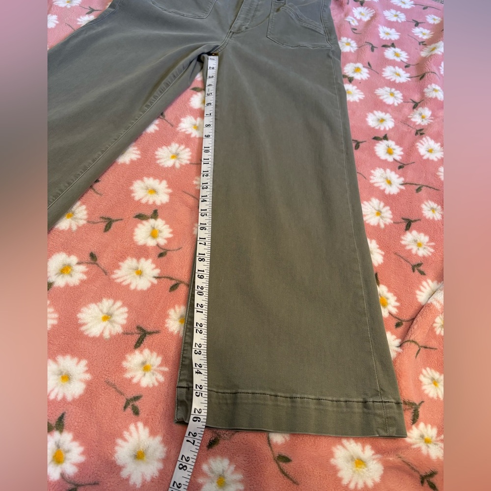 Paige Anessa High Rise Wide Leg Welt Utility Pocket Cropped Jeans Size 28 EUC - Picture 13 of 14